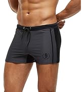 Arcweg Men's Tight Short Swimming Shorts with Drawstring Swimming Trunks Water Sports Shorts UV Sc...