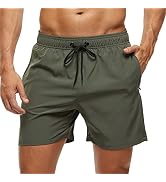 Arcweg Men's Swimming Trunks with Zip Pocket, Breathable, Water-Repellent Swimming Shorts for Men