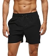 Arcweg Men's Swimming Trunks with Zip Pocket, Breathable, Water-Repellent Swimming Shorts for Men