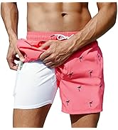 Arcweg Swimming Trunks for Men Boys Swimming Shorts with Compression Liner 2 in 1 Quick Drying Beach...