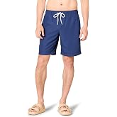 Amazon Essentials Men's Swimming Shorts Long Swimming Trunks 23 cm with Mesh Lining Pockets and Drawstring Closure