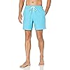 Amazon Essentials Men's Swimming Shorts - Swimming Trunks Men's Short with Mesh Lining, Pockets and Drawstring Closure