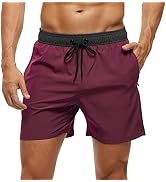 Arcweg Men's Swimming Trunks with Zip Pocket, Breathable, Water-Repellent Swimming Shorts for Men